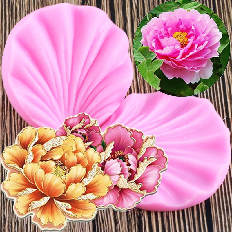 Harmony Floral Silicone Mold for Cake Decorating and DIY Crafts