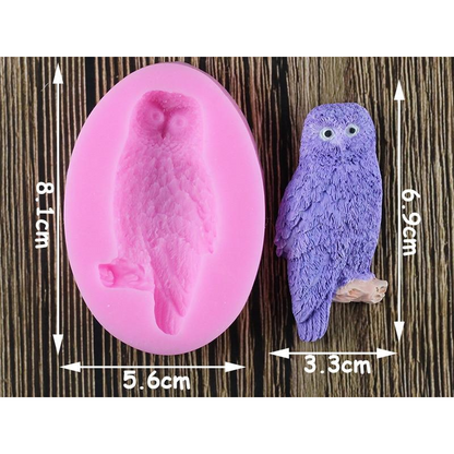 Purple Night Owl Silicone Mold