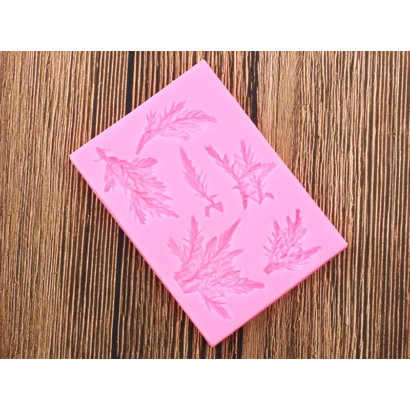 Forest Pine Branch Leaves Silicone Mold