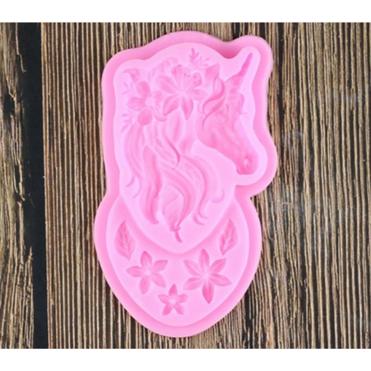 Floral Unicorn Head Mold