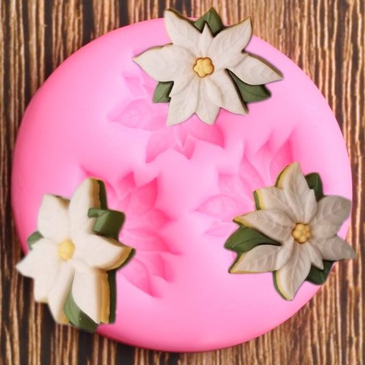 Triple Flower Poinsettia Mold