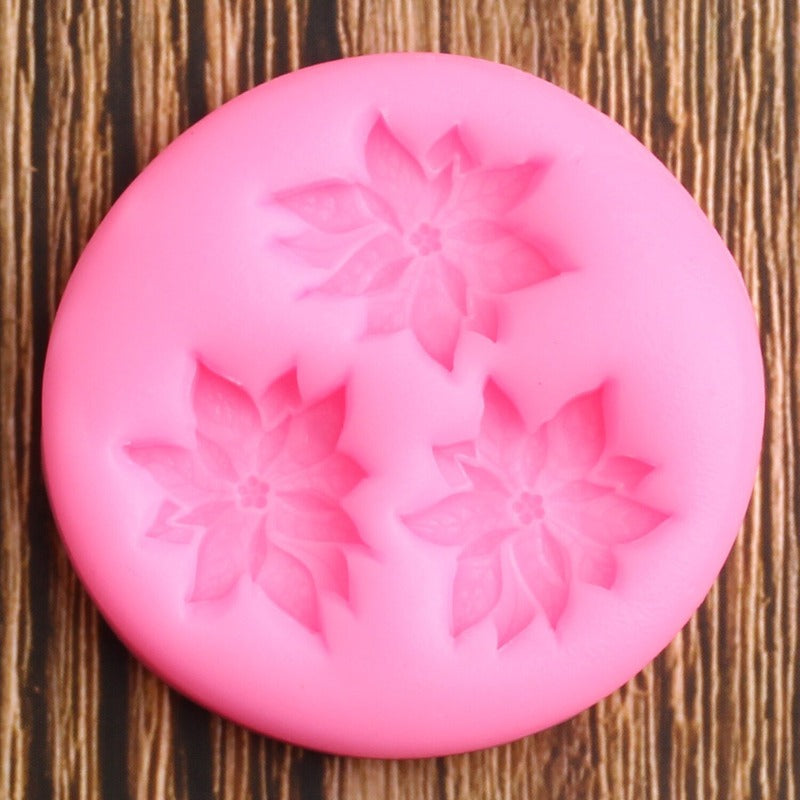 Triple Flower Poinsettia Mold