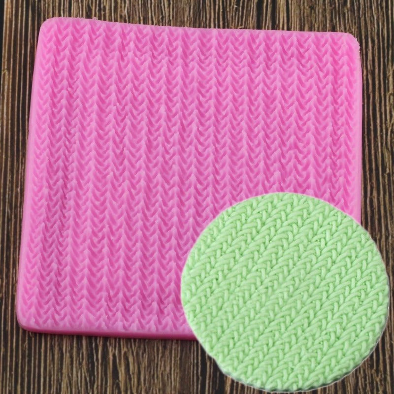 Knitted Pattern Decorative Silicone Mold