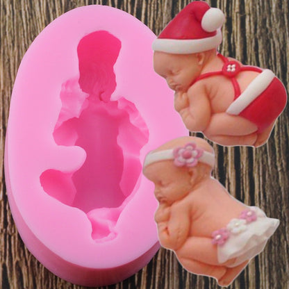 Sleeping Baby Silicone Mold