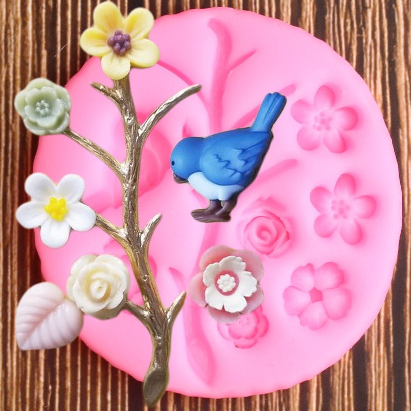 Bird Flower Tree Mold