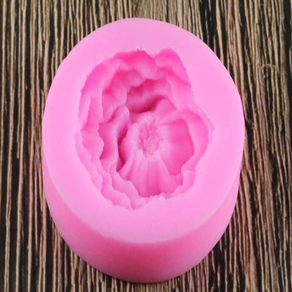 Gorgeous Peony Flower Soap Making Silicone Mold