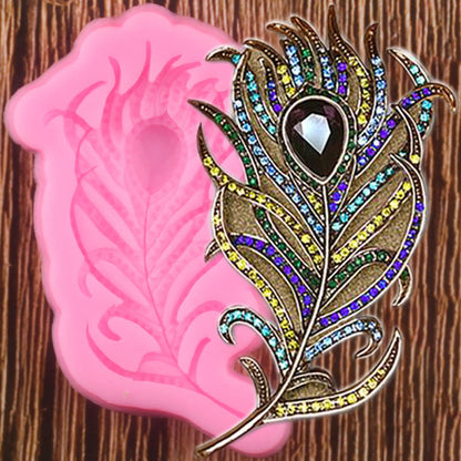 Extravagant Peacock Feather Silicone Mold