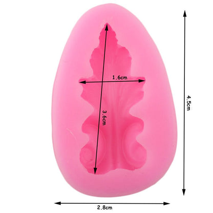 3D Single Leaf Emblem Mold﻿