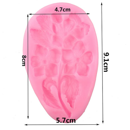 Luxurious Floral Scenery Border Silicone Mold