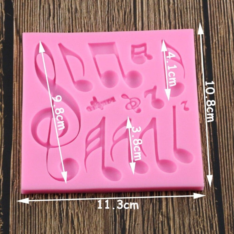 Music Notes Variety Silicone Mold Set