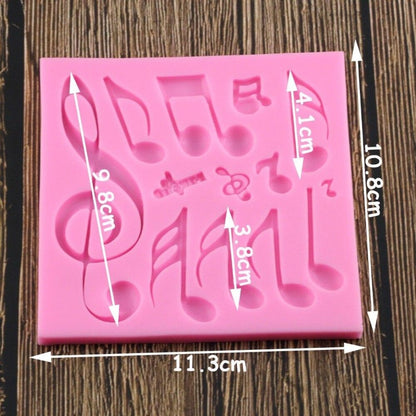 Music Notes Variety Silicone Mold Set