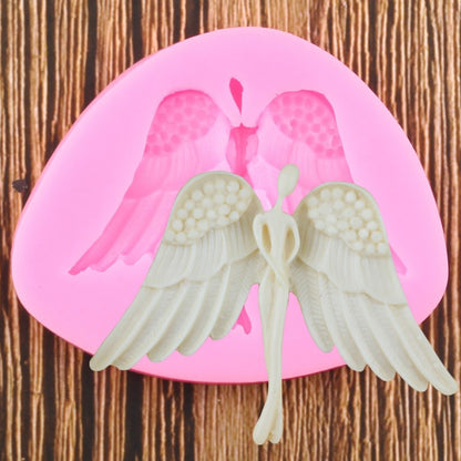 Large Angel with Wings Silicone Mold