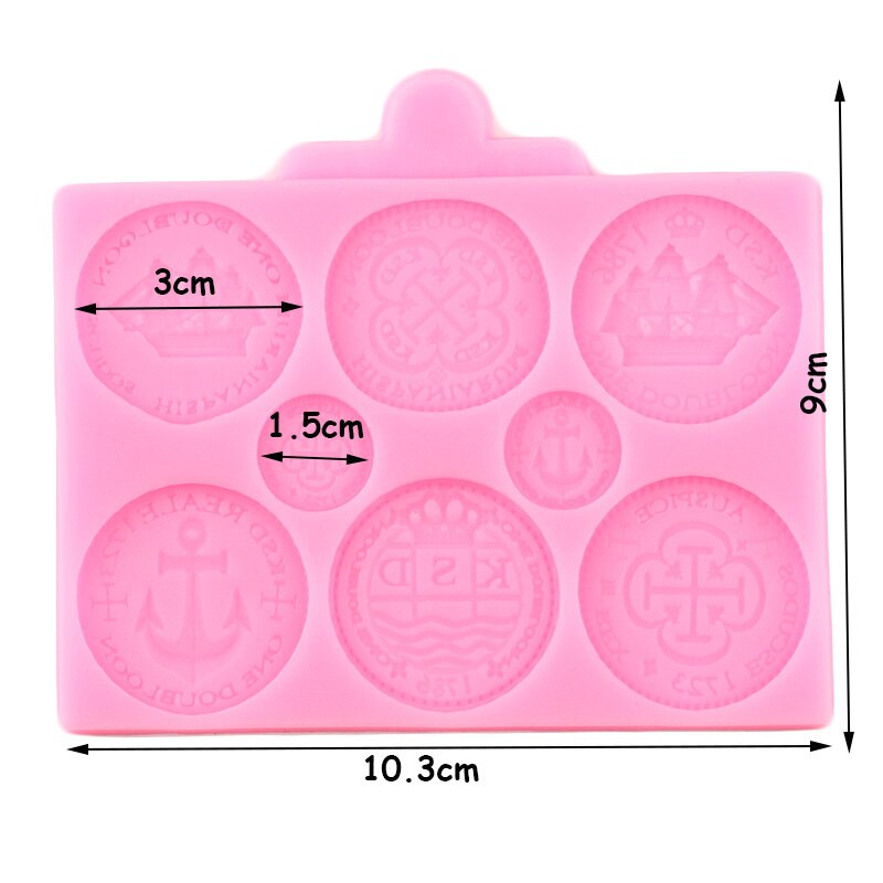 Vintage Treasure Coins Silicone Mold