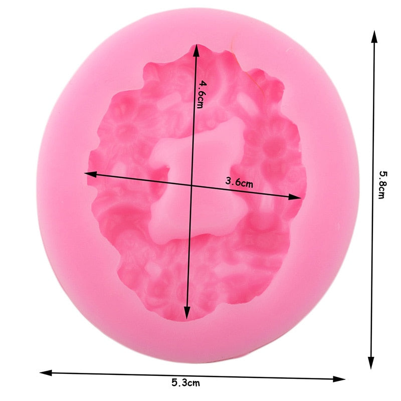 Abstract Floral Garland Silicone Mold