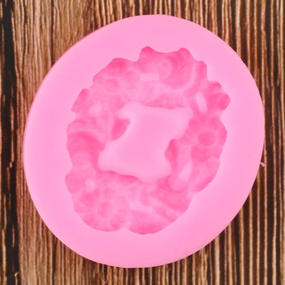 Abstract Floral Garland Silicone Mold