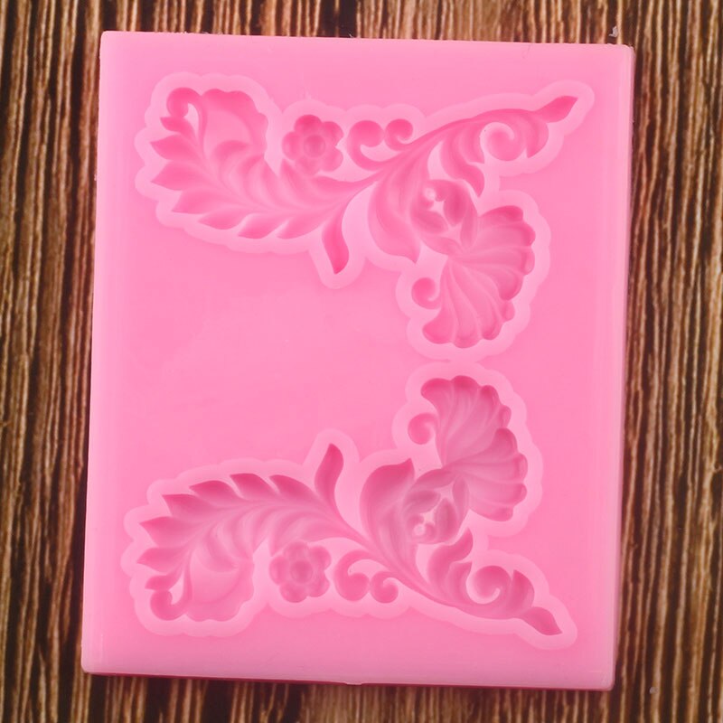 Leaf Cake Border Silicone Mold