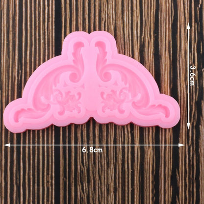 Lace Pattern Floral Border Silicone Molds