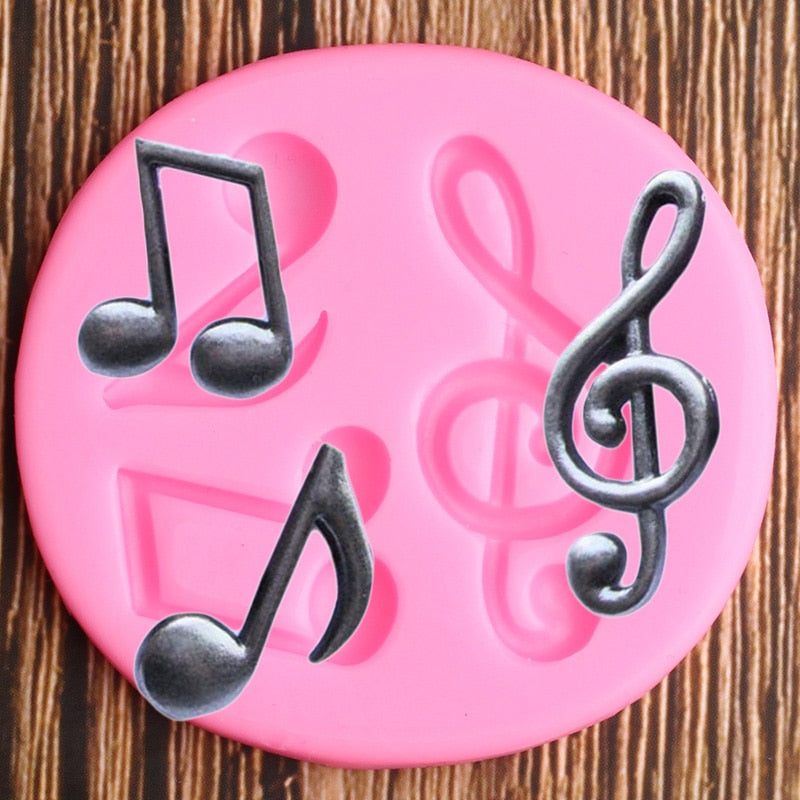 Music Note Trio Silicone Molds