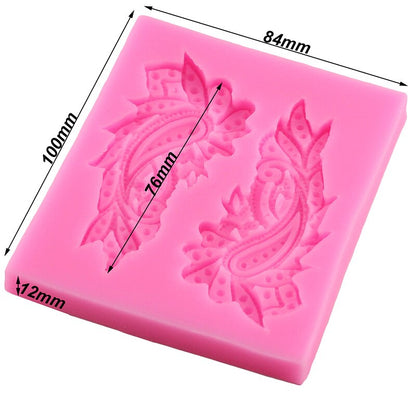 Luxurious Peacock Feather Silicone Mold