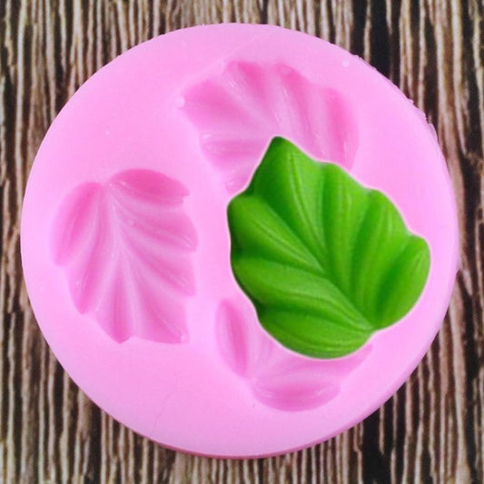 Triple Leaf Fondant Mold