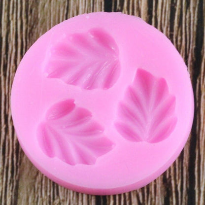 Triple Leaf Fondant Mold