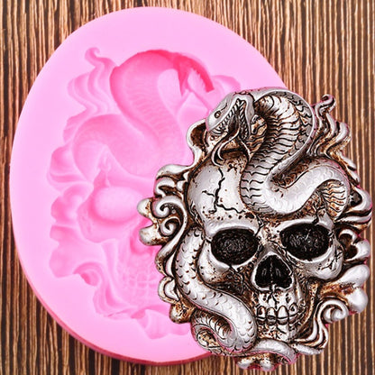 Skull Snake Silicone Mold