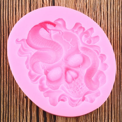 Skull Snake Silicone Mold