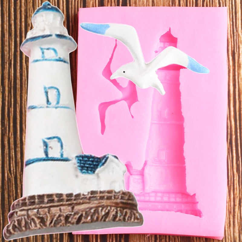 Lighthouse & Seagull Mold