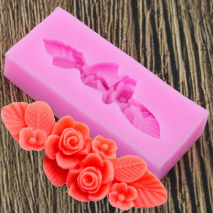 Floral Cake Border Silicone Mold