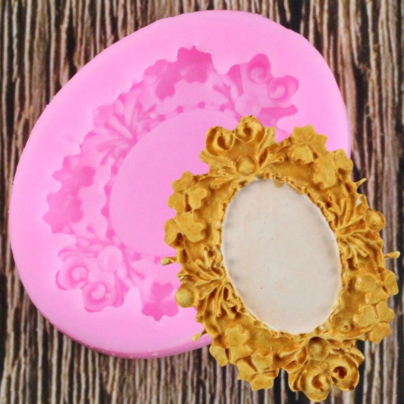 Elegant Mirror Frame Silicone Mold