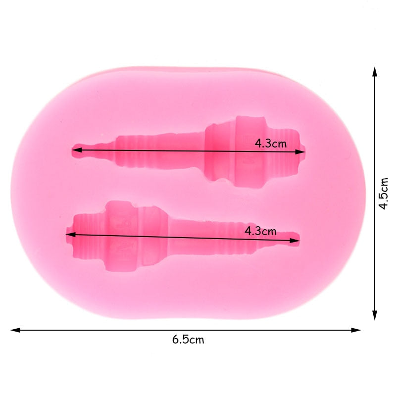 2 Mechanical Screws Silicone Mold