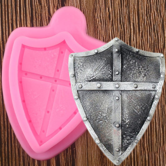 Medieval Knight Battle Shield Mold