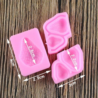 3 Piece Strawberry Mold