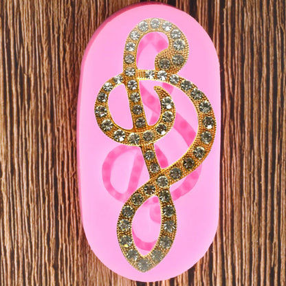 Treble Clef Music Note Silicone Mold