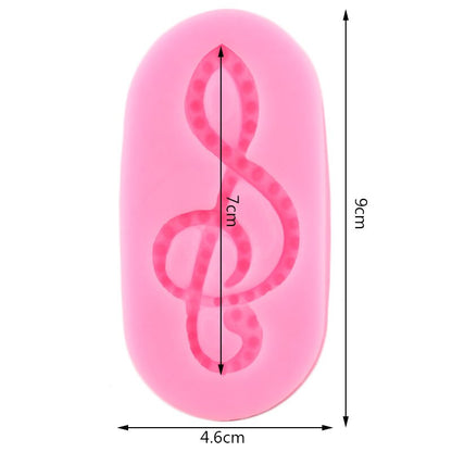 Treble Clef Music Note Silicone Mold