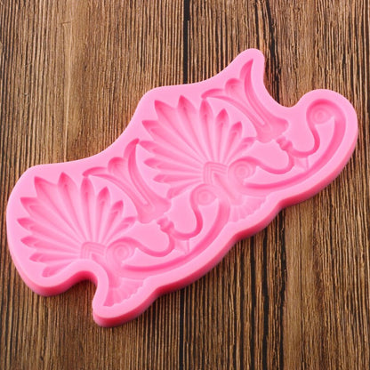 Vintage Leaves Cake Border Mold