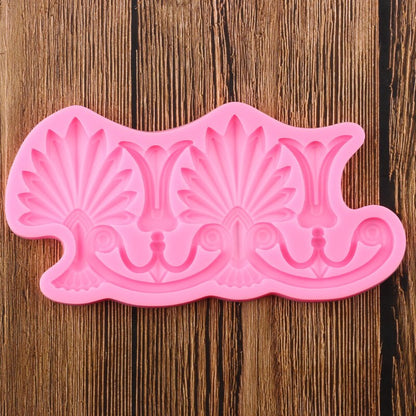 Vintage Leaves Cake Border Mold