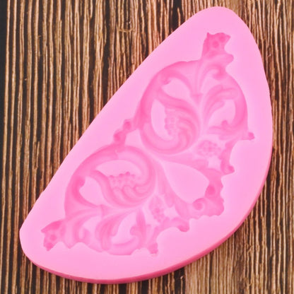 Grape Leaves Cake Border Silicone Mold