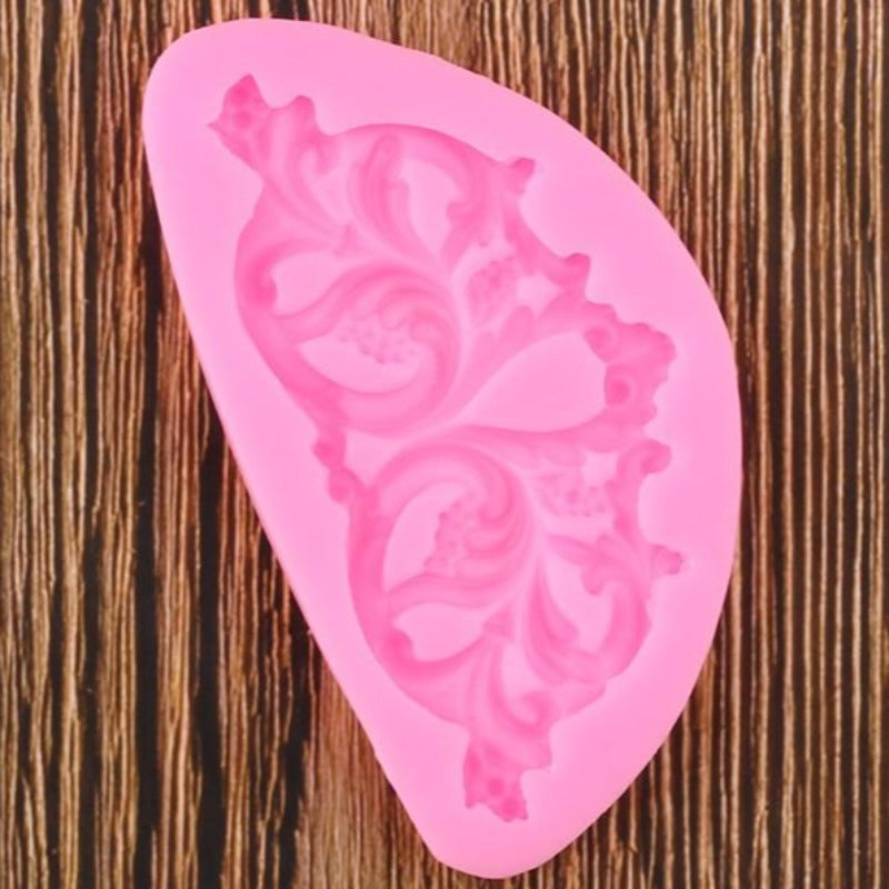 Grape Leaves Cake Border Silicone Mold