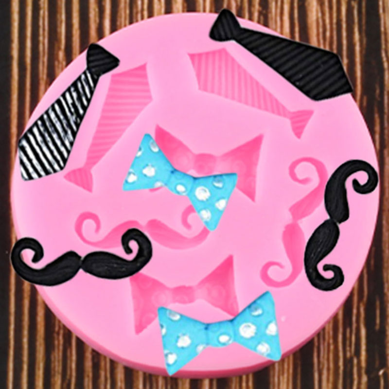 Moustache Bow Tie Silicone Mold