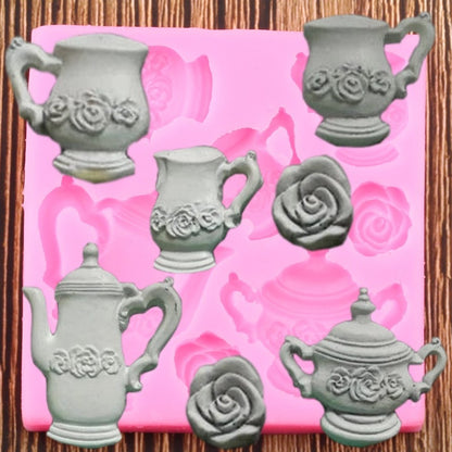 Assorted Tea Cup Silicone Molds