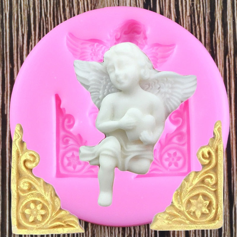 Baroque Relief Angel Mold