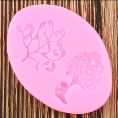 Flower Leaf Cat Mold