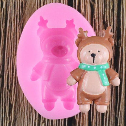 3D Cartoon Bear Molds