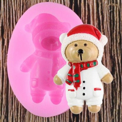 3D Cartoon Bear Molds