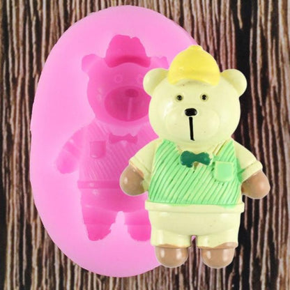 3D Cartoon Bear Molds