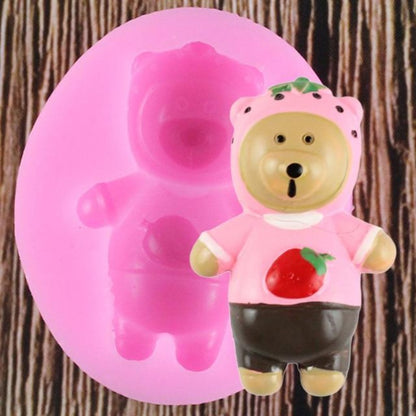 3D Cartoon Bear Molds