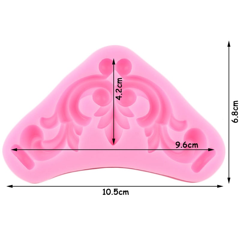 Leaf & Pearl Border Silicone Mold