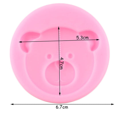 3D Round Bear Mold