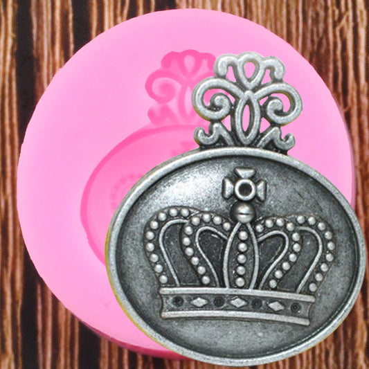 Royal Crown Medallion Silicone Mold